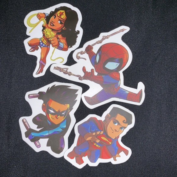 Marvel / DC Sticker set of 15 - Picture 3 of 8